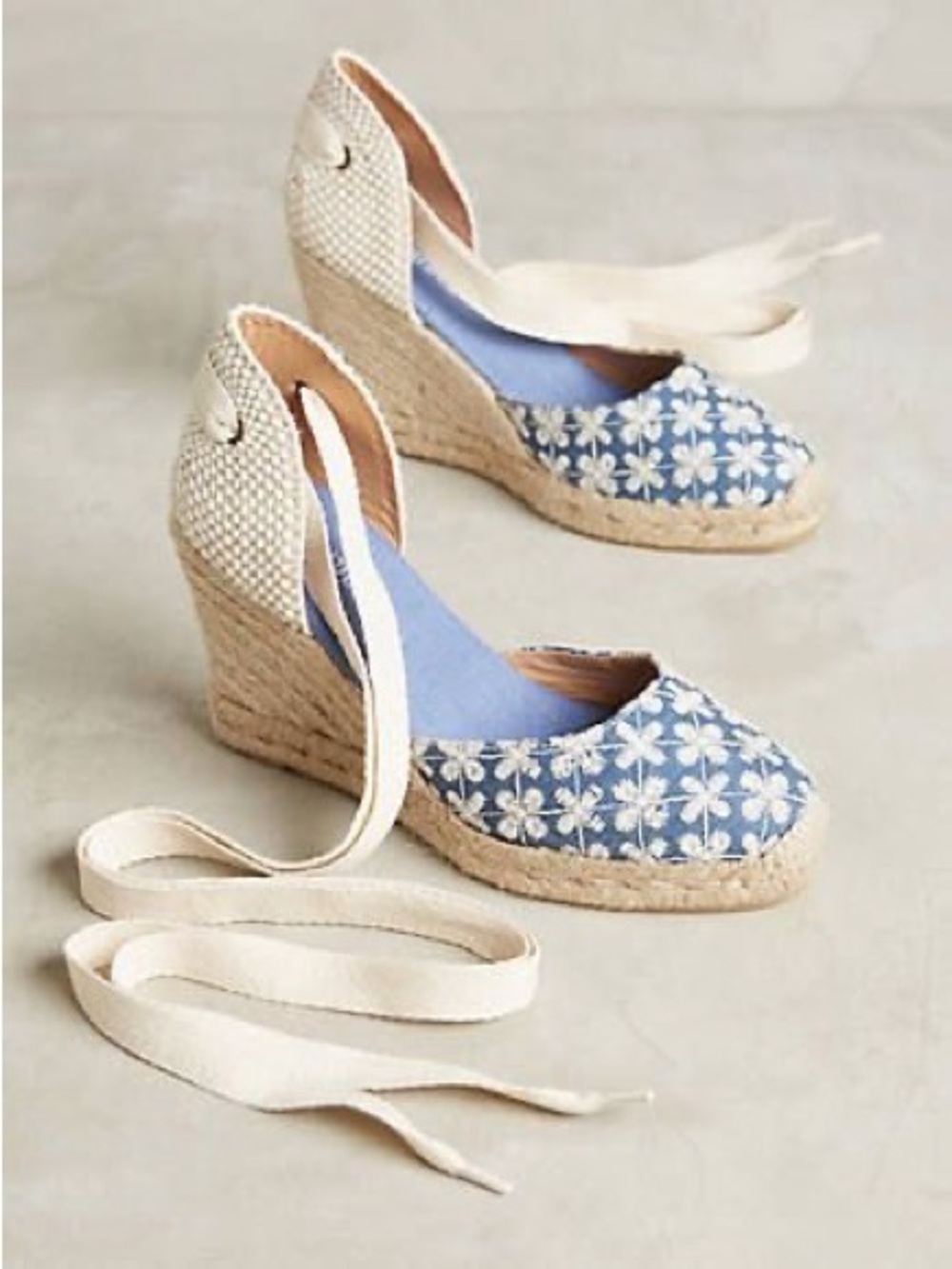 Anthropologie x Soludos Lyon Wedge Espadrille Sandals Sz 10
